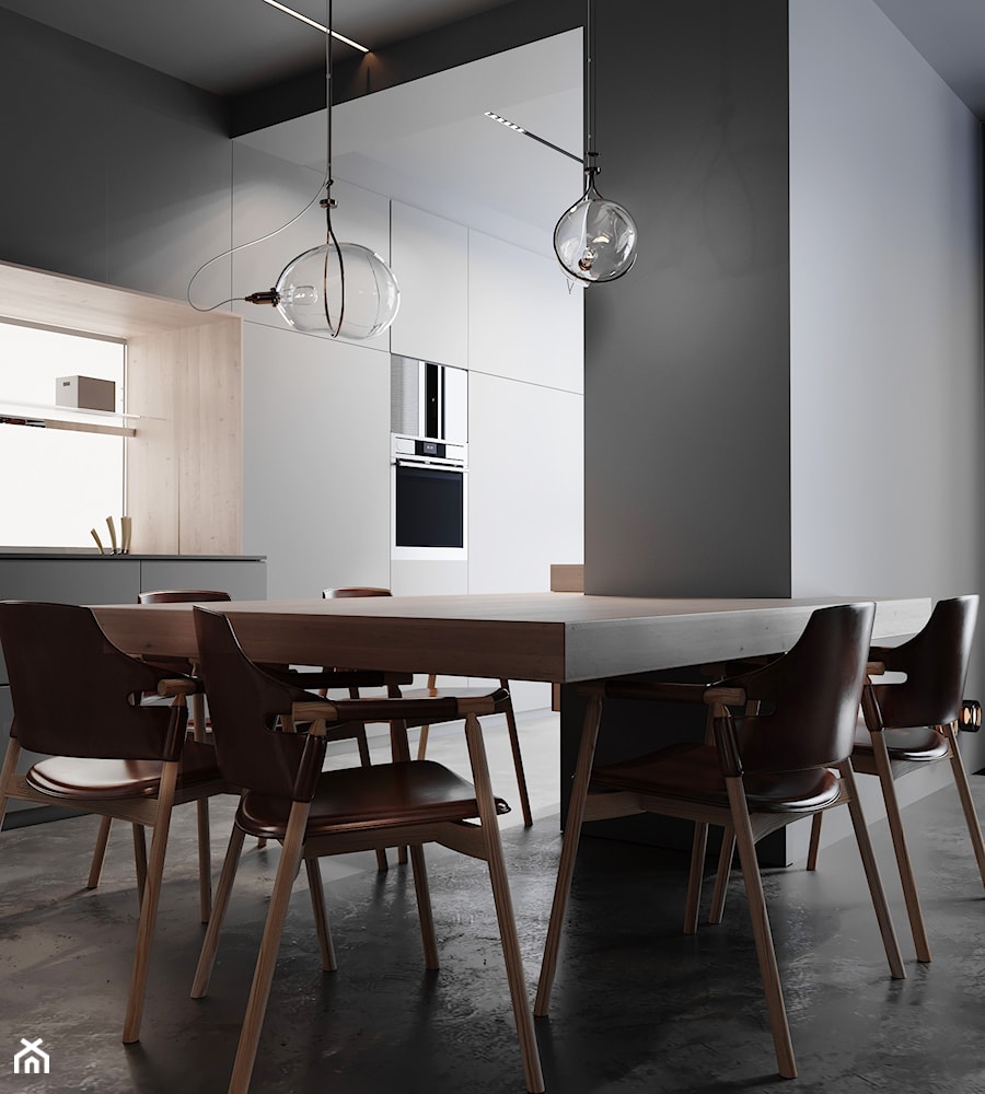 Projekt HD# Black Prostir - Jadalnia, styl nowoczesny - zdjęcie od Home design HD-m2