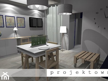 Aranżacje wnętrz - Salon: Apartament marynistyczny - Salon - Projektownia. Przeglądaj, dodawaj i zapisuj najlepsze zdjęcia, pomysły i inspiracje designerskie. W bazie mamy już prawie milion fotografii!