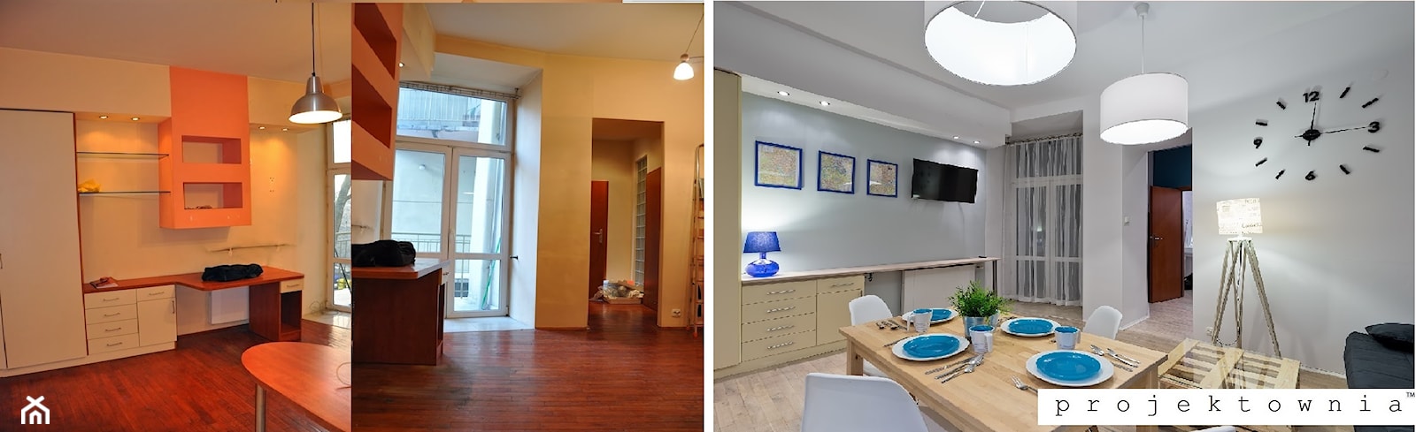 Apartament marynistyczny - Salon - zdjęcie od Projektownia - Homebook