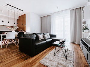 APARTAMENT | 4 - Salon, styl minimalistyczny - zdjęcie od Karolina Czech-Białas Pracownia Architektury i Wnętrz