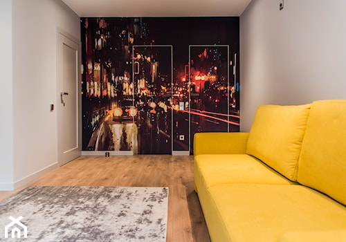 Dom Jednorodzinny, Gdynia. - Mała szara sypialnia, styl nowoczesny - zdjęcie od InteriorIdea