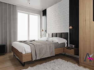 Mieszkanie w stylu nowoczesnym - Średnia biała sypialnia, styl nowoczesny - zdjęcie od ARCHIKREATORNIA