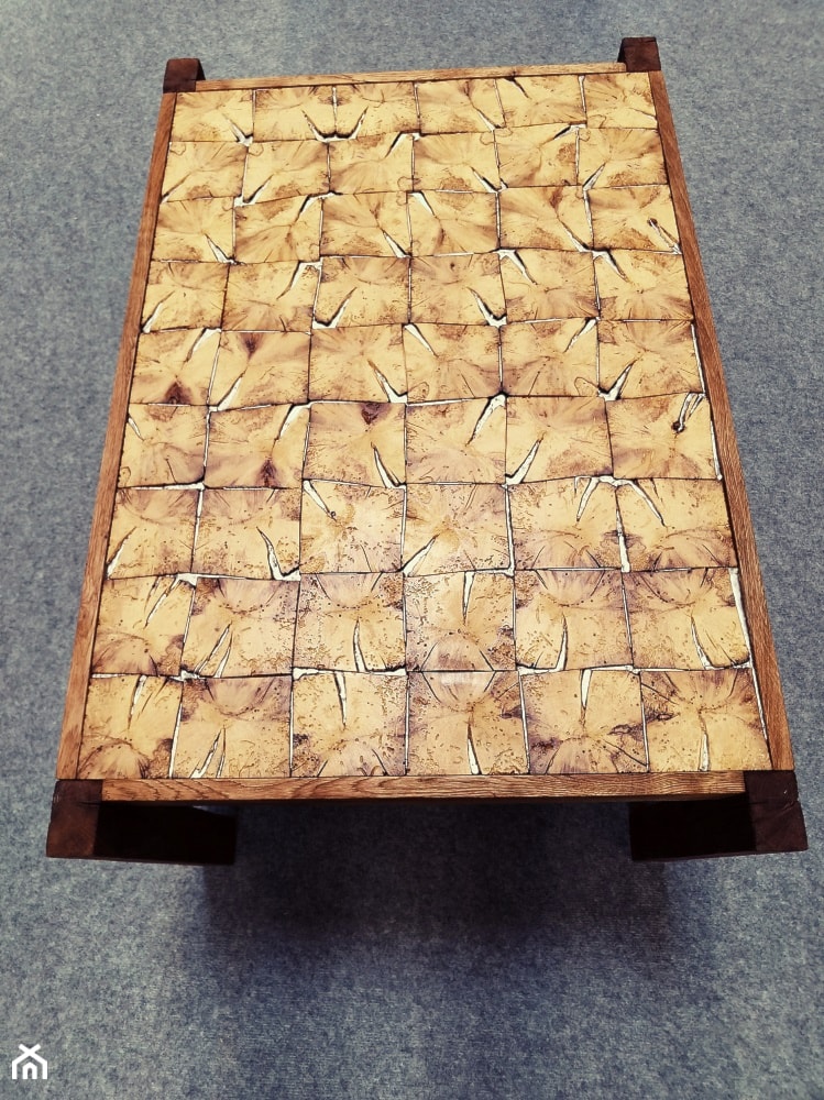 designerski stolik kawowy z drewna - zdjęcie od Pracownia mebli unikatowych - Homebook