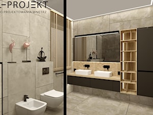 Łazienka przy sypialni - Łazienka, styl nowoczesny - zdjęcie od AL-PROJEKT Studio Projektowania Wnętrz
