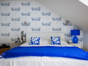 Blue - Sypialnia, styl nowoczesny - zdjęcie od Izabela Śmigórska - projektowanie wnętrz