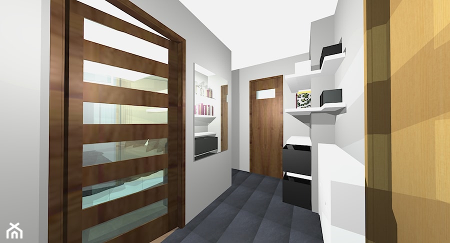 Mieszkanie Kawalera - Hol / przedpokój, styl minimalistyczny - zdjęcie od EMEN STUDIO