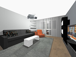 Mieszkanie Kawalera - Salon, styl minimalistyczny - zdjęcie od EMEN STUDIO