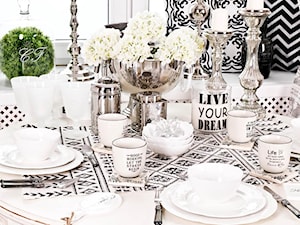 dekoracje stołu - black & silver - zdjęcie od BelleMaison