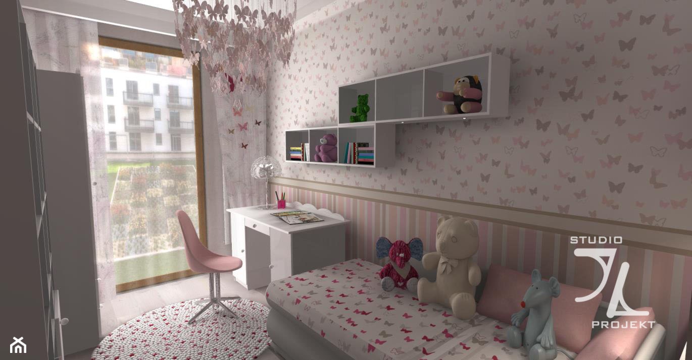Pokój dla Dziewczynki w pastelowych kolorach. - zdjęcie od JLStudioProjekt - Homebook