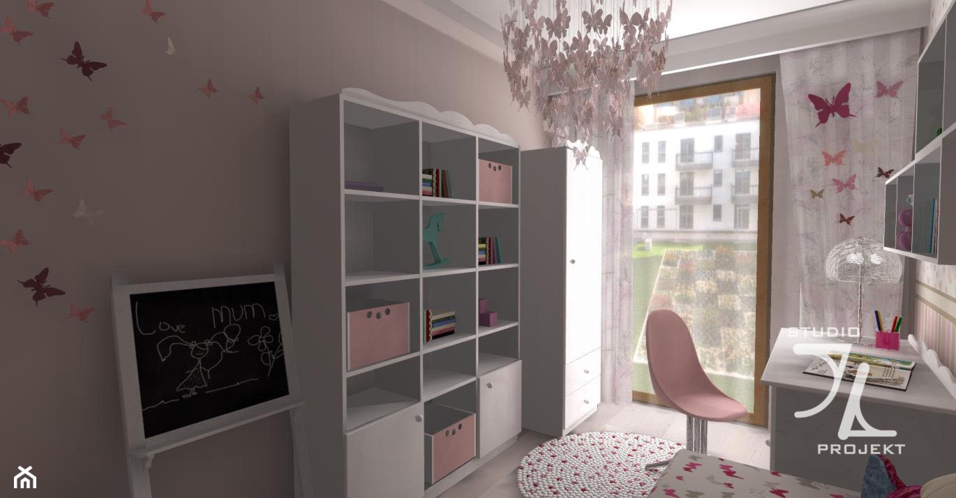 Pokój dla Dziewczynki w pastelowych kolorach. - zdjęcie od JLStudioProjekt - Homebook