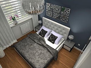 Sypialnia zwieńczona kolorem "Denim" - zdjęcie od JLStudioProjekt