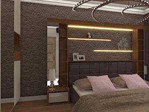 Sypialnia w kolorze brązu - zdjęcie od JLStudioProjekt
