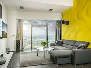 APARTAMENT Z WANNĄ PRZY OKNIE - Salon, styl nowoczesny - zdjęcie od VIVINO Studio