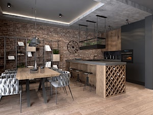 DOM W LOFTOWYM STYLU - Kuchnia, styl industrialny - zdjęcie od VIVINO Studio