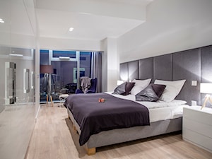 MIESZKANIE W BIELI - Duża biała sypialnia, styl skandynawski - zdjęcie od VIVINO Studio