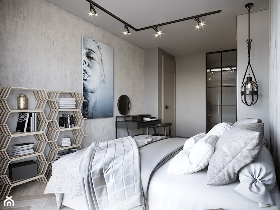 BIAŁY APARTAMENT - Sypialnia, styl nowoczesny - zdjęcie od VIVINO Studio