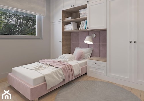DOM W BIELI - Średnia biała sypialnia, styl nowoczesny - zdjęcie od VIVINO Studio