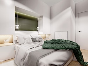 Warszawa Praga - Mała biała sypialnia, styl nowoczesny - zdjęcie od INVENTIVE studio