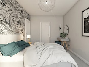 WARSZAWA ŻOLIBORZ - Średnia szara sypialnia, styl nowoczesny - zdjęcie od INVENTIVE studio
