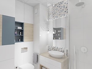 DELIKATNIE - Średnia bez okna z punktowym oświetleniem łazienka, styl minimalistyczny - zdjęcie od INVENTIVE studio