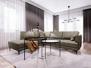 Mieszkanie w segmencie - Salon, styl nowoczesny - zdjęcie od INVENTIVE studio