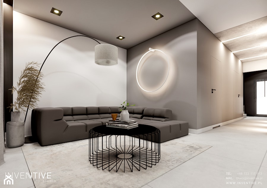 Chełm - Salon, styl minimalistyczny - zdjęcie od INVENTIVE studio