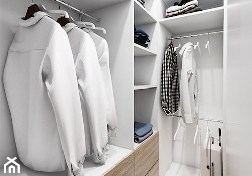 Żoli Żoli - Mała zamknięta garderoba oddzielne pomieszczenie, styl minimalistyczny - zdjęcie od INVENTIVE studio