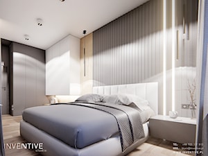 WARSZAWA FORT SŁUŻEW - Sypialnia, styl minimalistyczny - zdjęcie od INVENTIVE studio