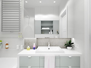 WARSZAWA MURANÓW - Średnia bez okna z punktowym oświetleniem łazienka, styl nowoczesny - zdjęcie od INVENTIVE studio