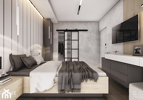 KRAKÓW - Sypialnia, styl nowoczesny - zdjęcie od INVENTIVE studio
