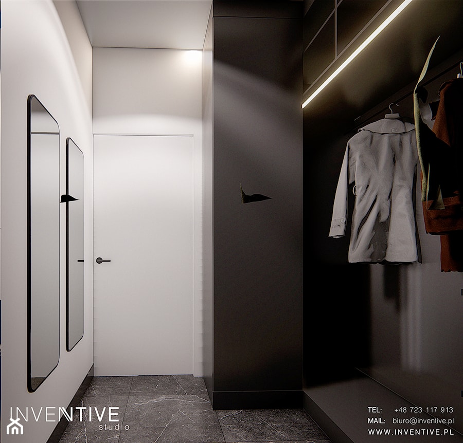LESZNOWOLA - Garderoba, styl nowoczesny - zdjęcie od INVENTIVE studio