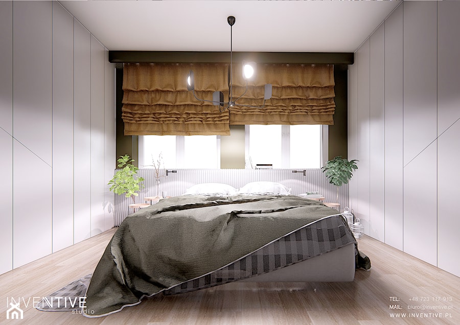 Mieszkanie w segmencie - Sypialnia, styl nowoczesny - zdjęcie od INVENTIVE studio