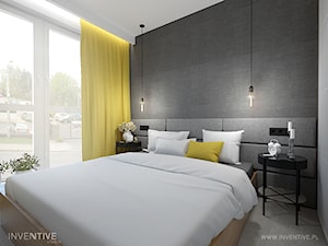 MYSŁOWICE - Średnia sypialnia z balkonem / tarasem, styl nowoczesny - zdjęcie od INVENTIVE studio