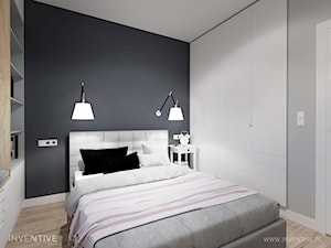WARSZAWA MURANÓW - Mała szara sypialnia, styl tradycyjny - zdjęcie od INVENTIVE studio