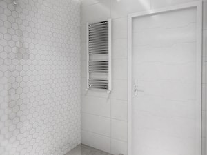 DELIKATNIE - Mała bez okna z punktowym oświetleniem łazienka, styl minimalistyczny - zdjęcie od INVENTIVE studio
