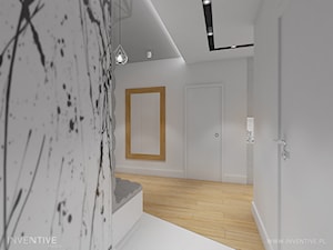 PRZYTULNY MINIMALIZM - Średni biały hol / przedpokój, styl minimalistyczny - zdjęcie od INVENTIVE studio