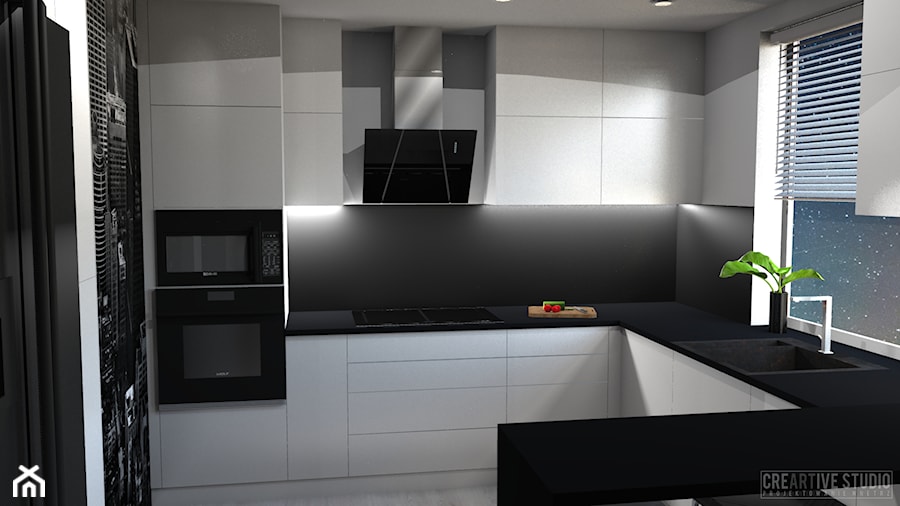 Wnętrze w bieli - Kuchnia, styl minimalistyczny - zdjęcie od Creartive Studio