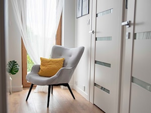 Nowoczesny dom w Tychach zdjęcia - Mała biała sypialnia, styl skandynawski - zdjęcie od Inspiracja Anna Palacz