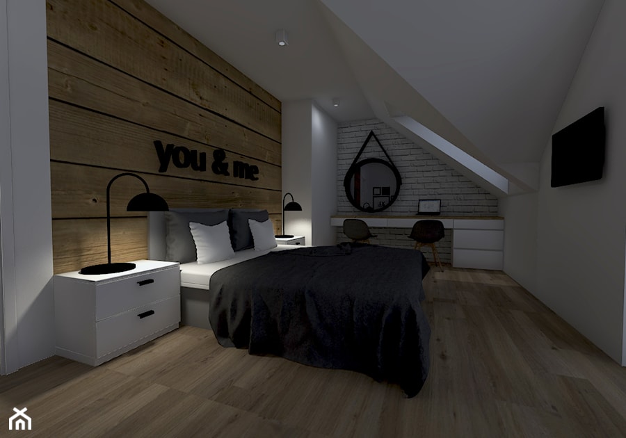 Sypialnia na poddaszu - zdjęcie od Inspiracja Anna Palacz