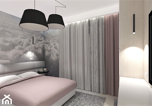 HARMONIA OLIWSKA W GDAŃSKU - Średnia sypialnia, styl nowoczesny - zdjęcie od SPATIO Projektowanie Wnętrz