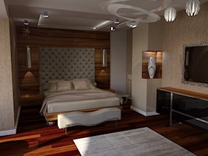 dom klasyczny - Średnia beżowa sypialnia, styl tradycyjny - zdjęcie od manawa studio