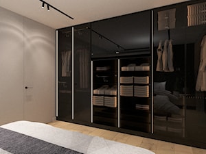 DOM W RUDZICY - Średnia szara sypialnia, styl nowoczesny - zdjęcie od MANUKA pracownia projektowa