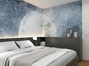 MIESZKANIE W TYCHACH DLA SINGLA - Średnia biała sypialnia - zdjęcie od MANUKA pracownia projektowa