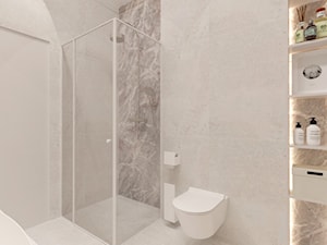 DOM NAD JEZIOREM - SLĄSK - Średnia bez okna łazienka - zdjęcie od MANUKA pracownia projektowa