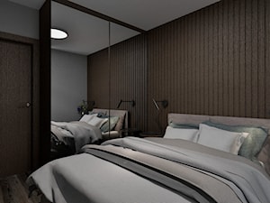 MIESZKANIE W KATOWICACH - Średnia czarna sypialnia - zdjęcie od MANUKA pracownia projektowa
