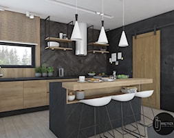 Kuchnia&Salon w domu jednorodzinnym - zdjęcie od IJ Studio - Homebook