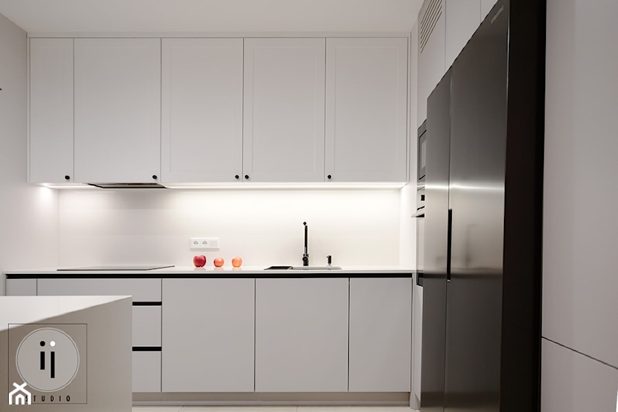 Realizacja projektu mieszkania na Olszy w Krakowie - Kuchnia, styl minimalistyczny - zdjęcie od IJ Studio