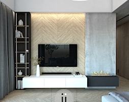 Dom jednorodzinny w Kozach - Salon, styl nowoczesny - zdjęcie od IJ Studio - Homebook