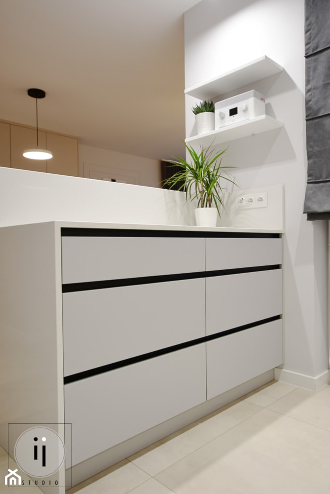 Realizacja projektu mieszkania na Olszy w Krakowie - Kuchnia, styl minimalistyczny - zdjęcie od IJ Studio