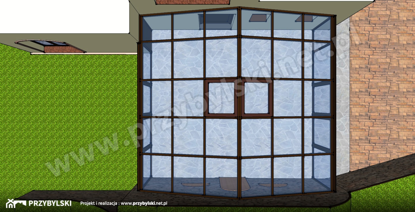 Projekt ogrodu zimowego - zdjęcie od Przybylski Ogrody Zimowe & Konstrukcje aluminiowo-szklane - Homebook